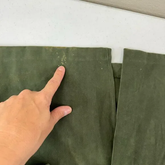 Sag Harbor Women's Jacket & Dress 2 Piece Suit Set Solid Olive Green - Picture 11 of 15